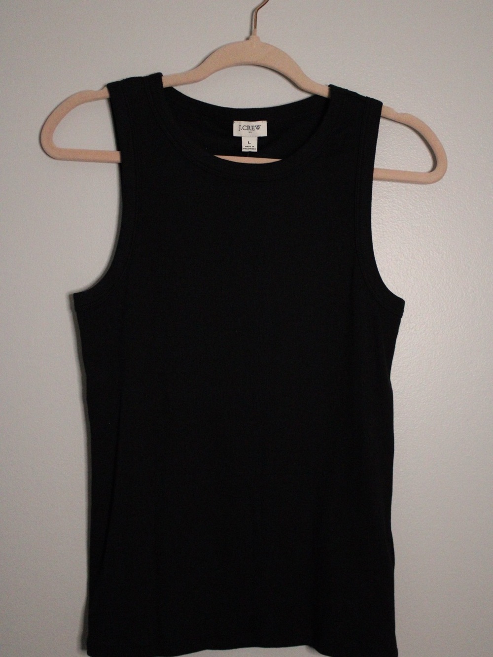J. Crew Black Ribbed Tank Top